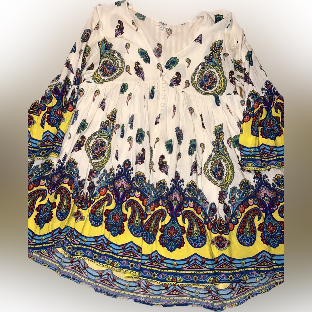 Boho bell sleeve dress